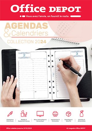 Catalogue d'agendas de bureau 2023-2024