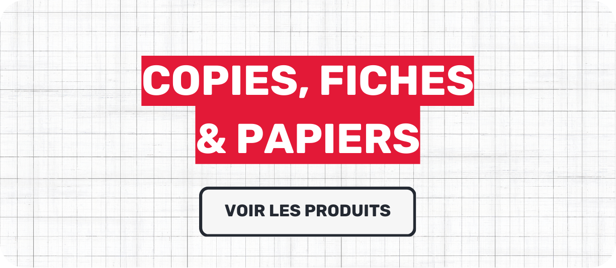 Rentrée des classes - Sélection copies, fiches et papiers - Office DEPOT