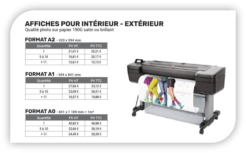 Tarifs 2025 - Photocopies / Impressions - Affiches pour intérieurs et extérieurs - Office DEPOT Tarifs 2025 - Photocopies / Impressions - Affiches pour intérieurs et extérieurs - Office DEPOT
