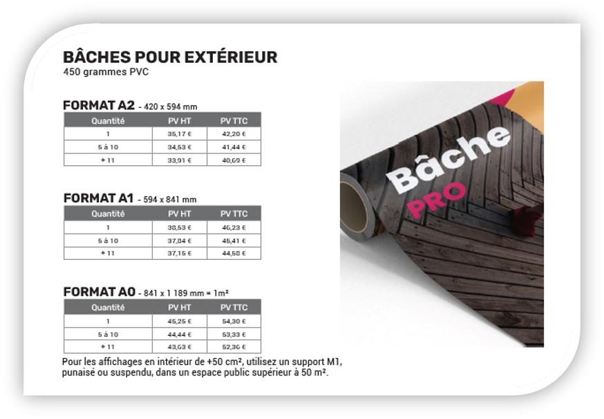 Tarifs 2025 - Bâches extérieur - Photocopies et Impressions - Office DEPOT Tarifs 2025 - Bâches extérieur - Photocopies et Impressions - Office DEPOT