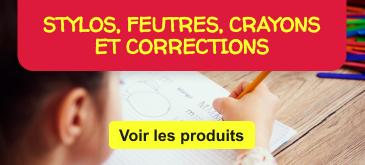 Vers stylos, feutres et correction