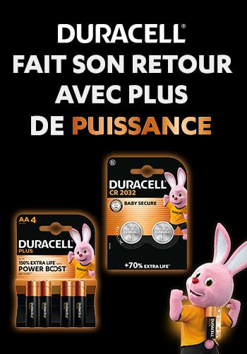 Duracell fait son retour avec plus de puissance