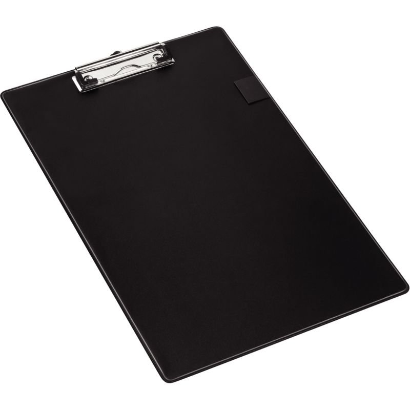 Durable 235001 Plaque Porte - Bloc avec Pinc - pour Bloc Format A4 - avec  Pochette de Tenue de Bloc Coloris Noir