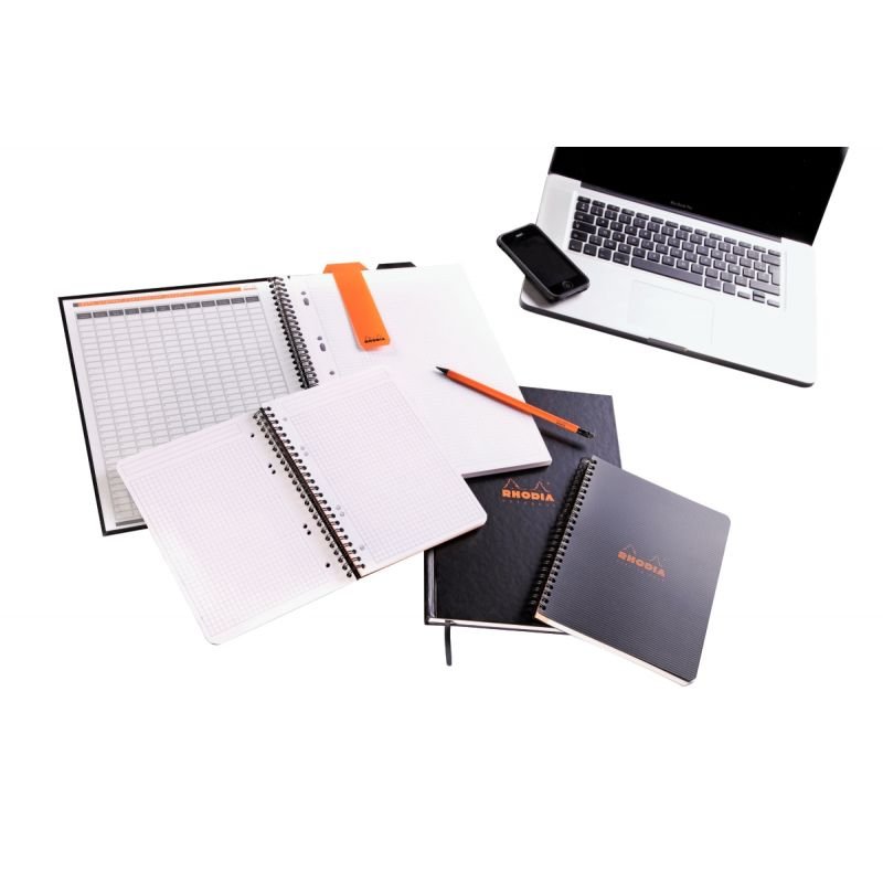BLOC NOTE A5 Q5 AGRAFE RHODIA 80 FEUILLES 80Gr MICRO-PERFORES