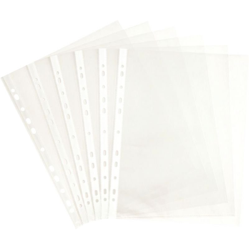 Pochette polypropylène perforés incolore A4 (Carton de 500)