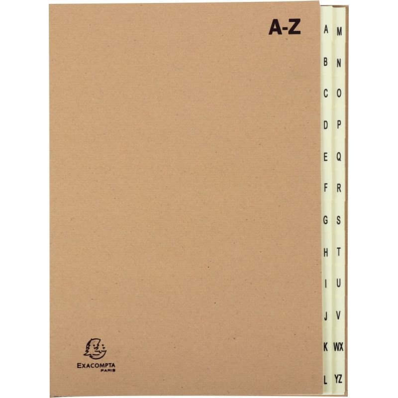 EXACOMPTA Trieur alphabétique, A4, A-Z, 24 compartiments