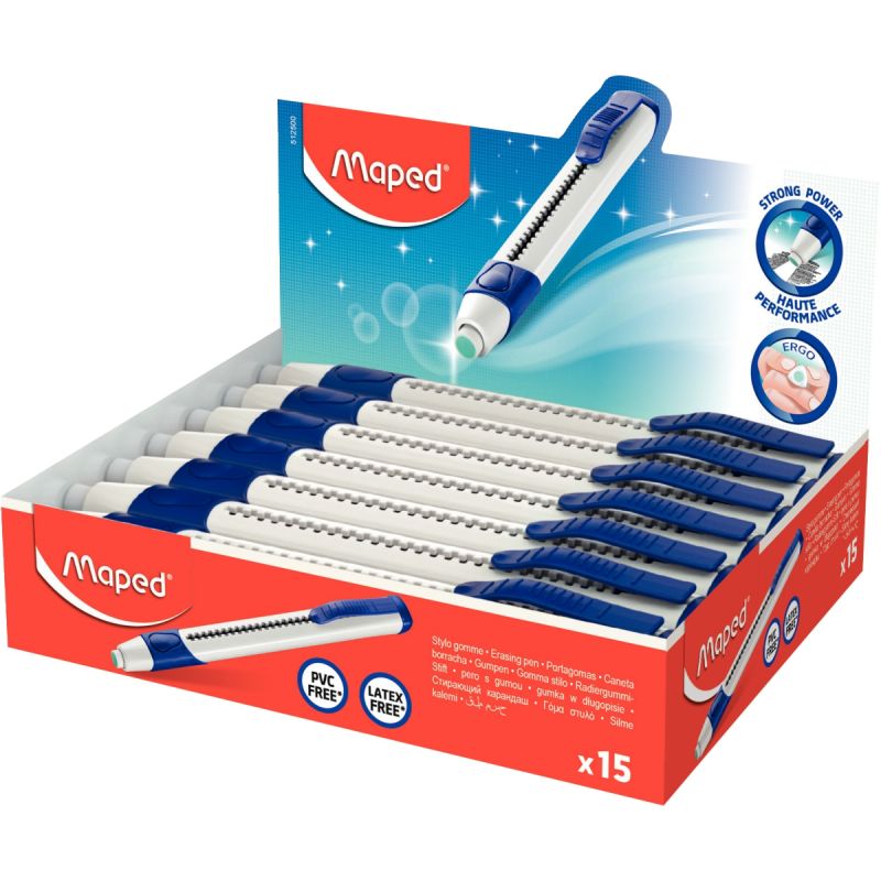 Gomme forme stylo - rechargeable