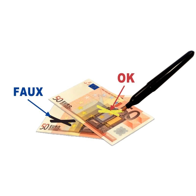 Détecteur de faux billets CUBE EUR facile à utiliser