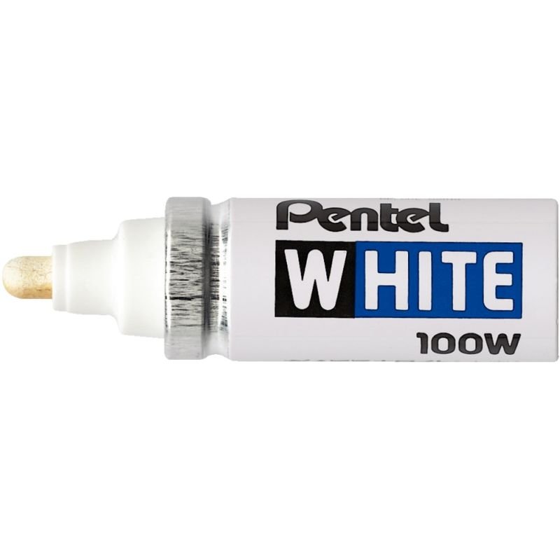Marqueur peinture Pentel X100W - pointe conique large - blanc