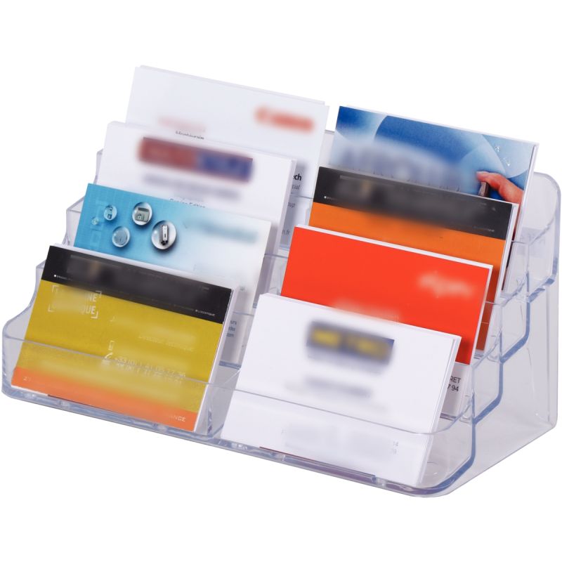 Lot de 20 porte-cartes d'identité en plastique transparent double face pour  l'école, le bureau et les réunions (horizontal) : : Fournitures de  bureau