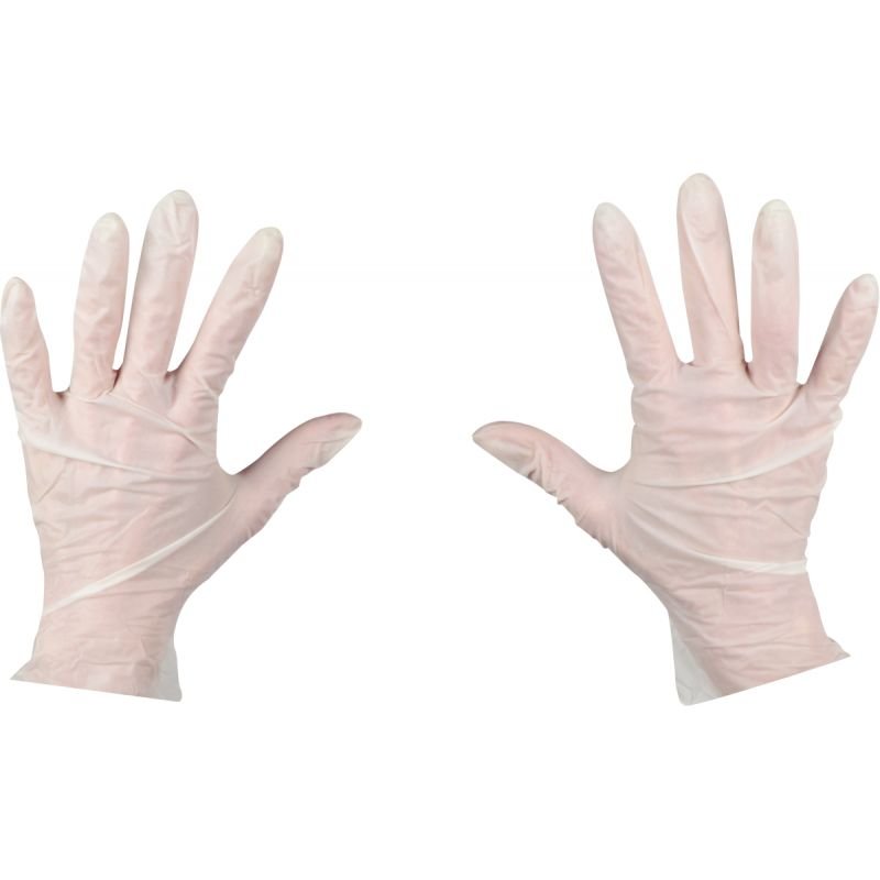 Gants de protection en latex non poudrés - Boite de 100 gants