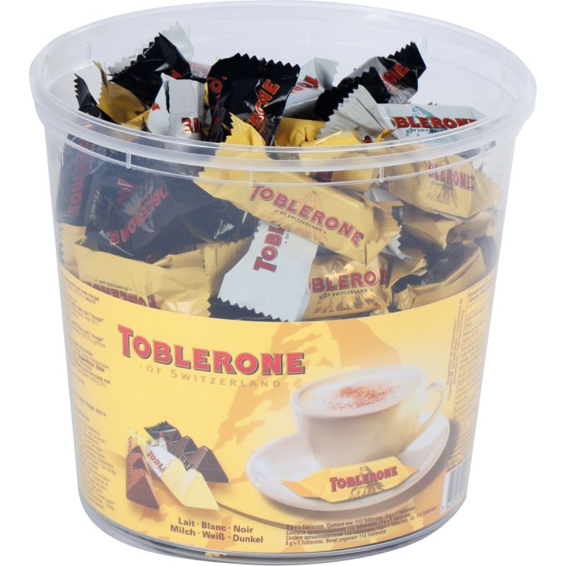 Boîte cube avec 2 mini Toblerone® Personnalisé, publicité et promotionnel