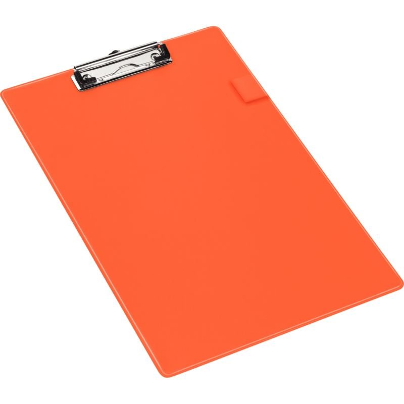 Plaque porte bloc en plastique A4+ orange