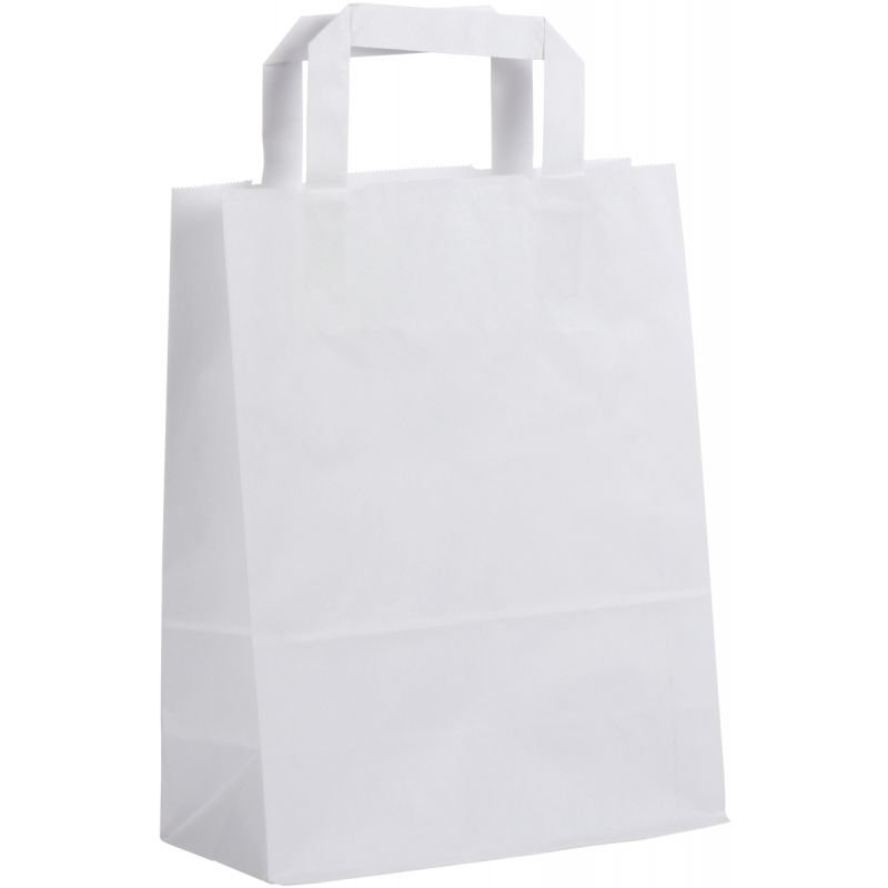 Grands sacs cadeaux papier kraft blanc, emballage cadeaux kraft blanc.