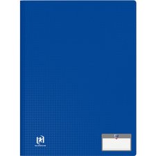 Protège documents à pochettes transparentes Le lutin - 20 pochettes / 40  vues- bleu pas cher