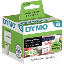 Dymo LabelWriter - Ruban d'étiquettes auto-adhésives - 1 rouleau de 1000  étiquettes (32 x 57 mm) - fond blanc écriture noire Pas Cher