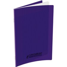Piqûre 96 pages 24x32 cm KOVERBOOK, seyès 90g Couverture en polypropylène,  violet