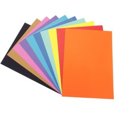 100 FEUILLES CARTONNÉES 21X29.7 270G ASSORTIS - Papiers spéciaux/Dessin  couleur 