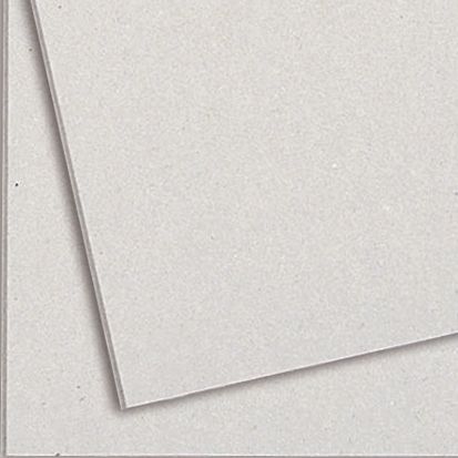 Paquet de 5 feuilles de carton épais, 2 côtés gris, format 60 x 80 cm, 1230  g épaisseur 2 mm